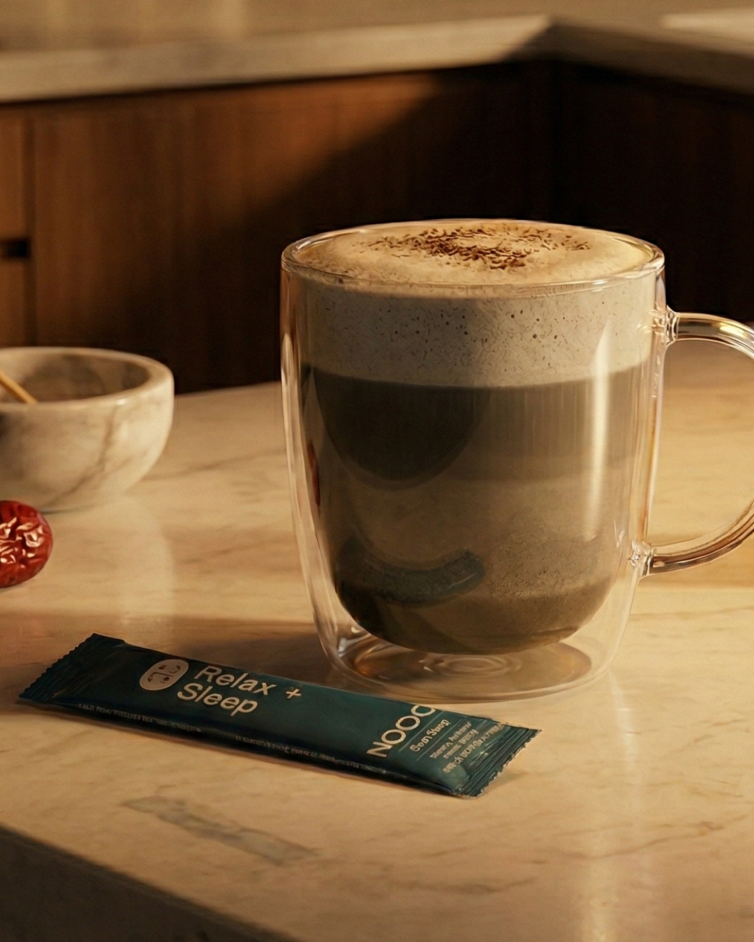 Black Sesame Relax + Sleep Latte